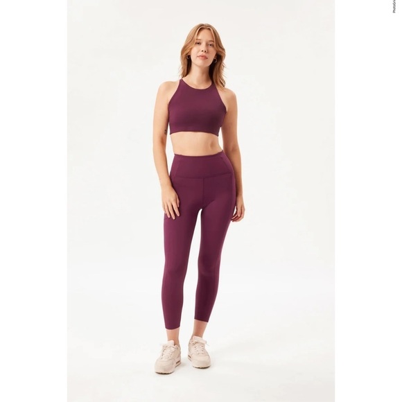 Girlfriend collective Plum Compressive Pocket Legging size XSMALL - Picture 1 of 8